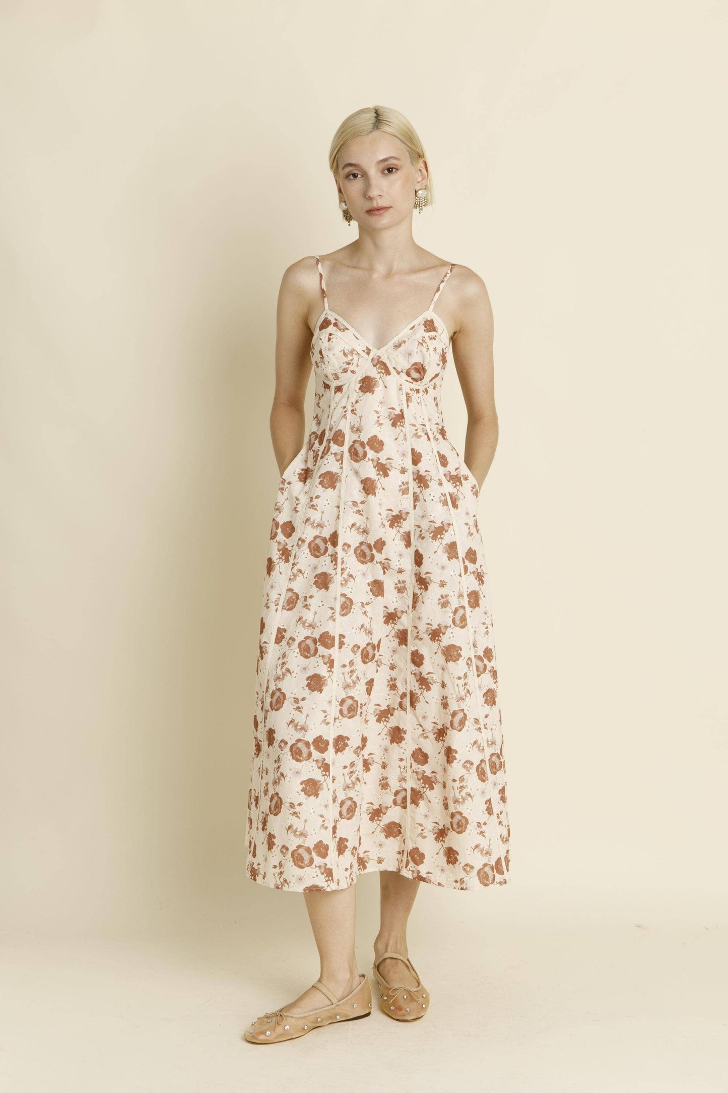 Embroidered Floral Dress