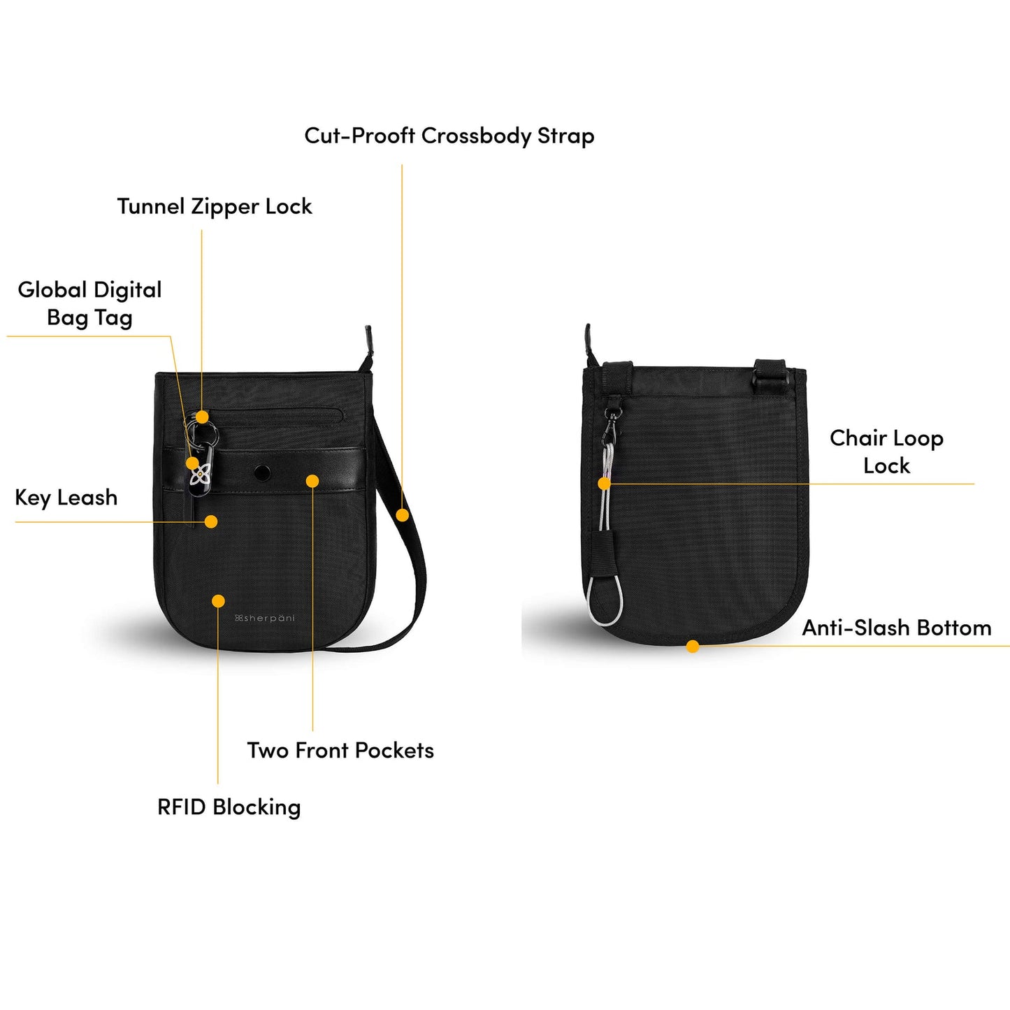 Prima Anti Theft Travel Crossbody - Sherpani