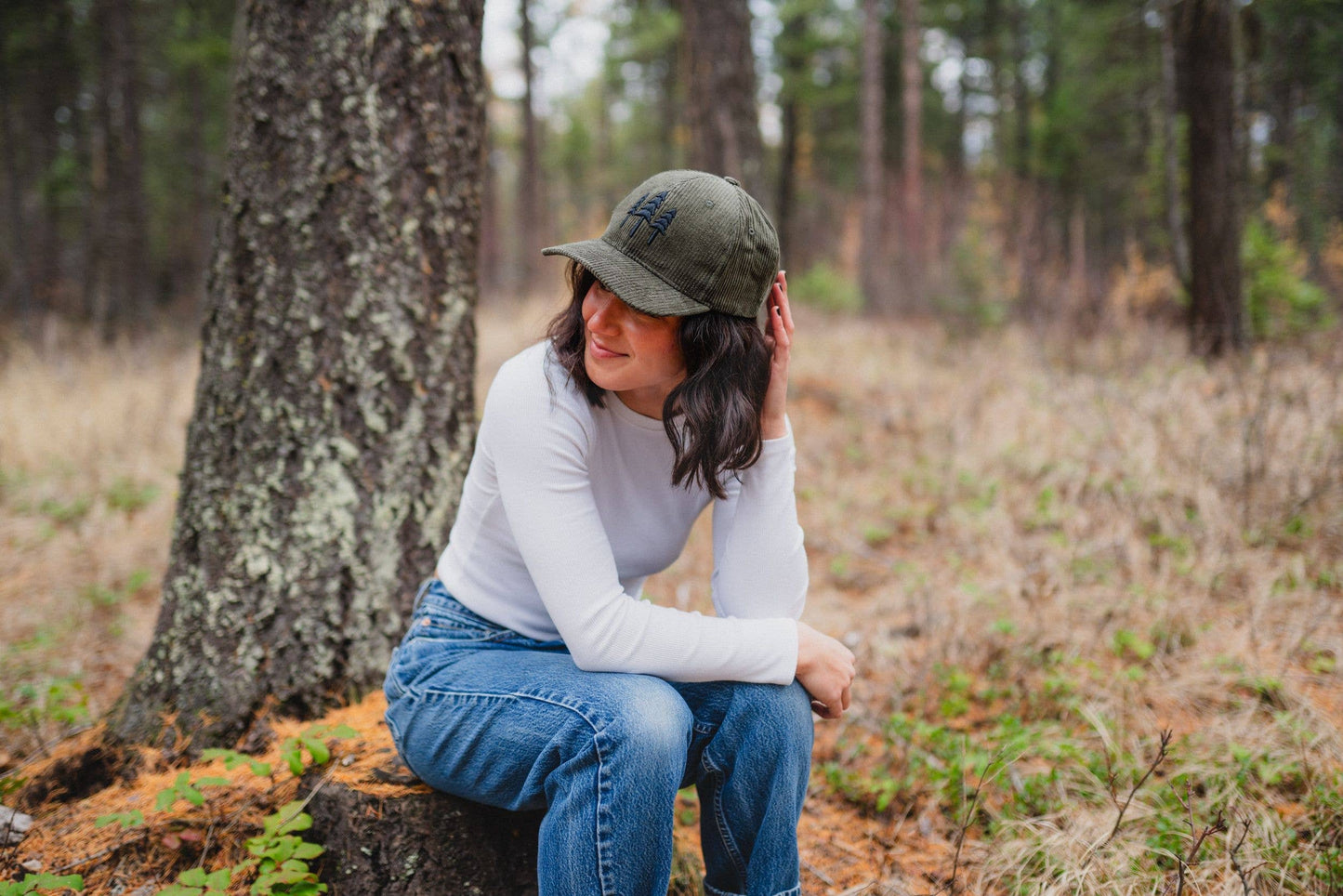Big Three Tree Corduroy Trucker Hat