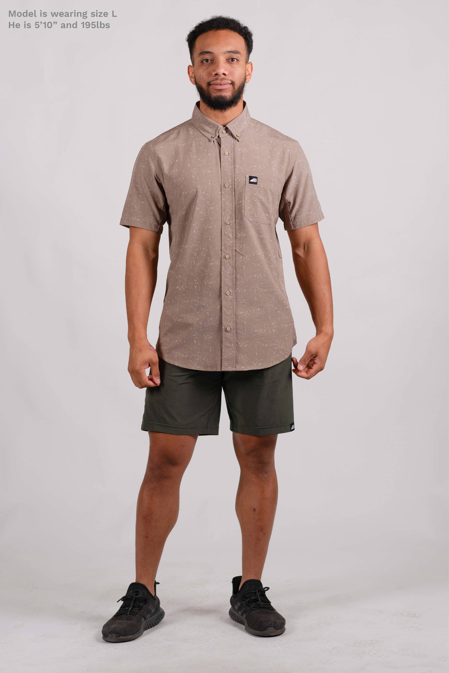 Men's Vista Stretch Button Down - Brown Loam