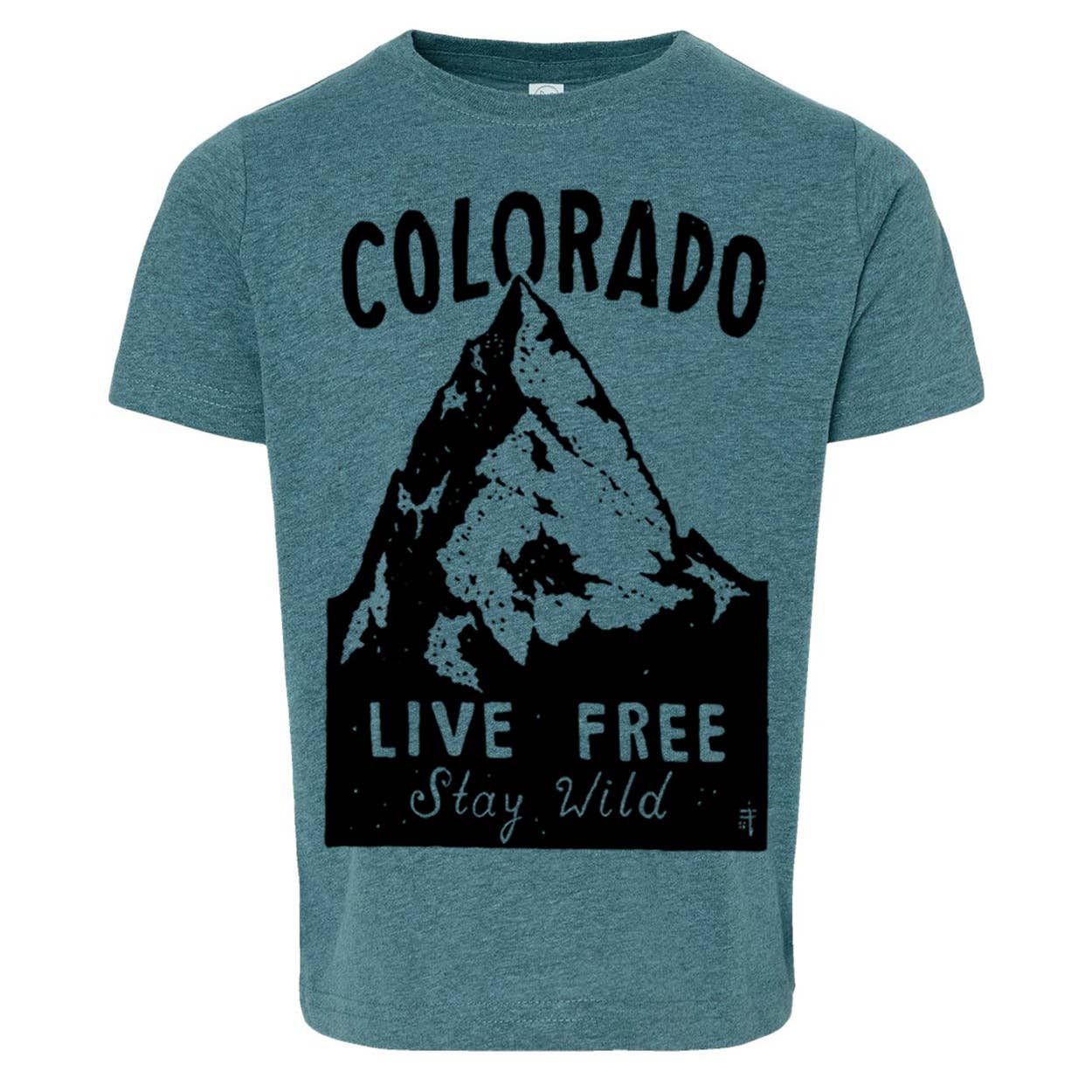 Colorado Live Free Stay Wild Youth Tee