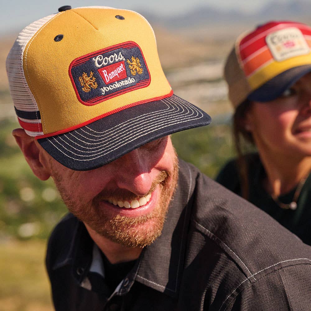 Coors Banquet x YoColorado Gold Retro Ranger Trucker Hat
