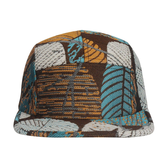Leaf Multicolored Jacquard 5 Panel Hat Camp Cap