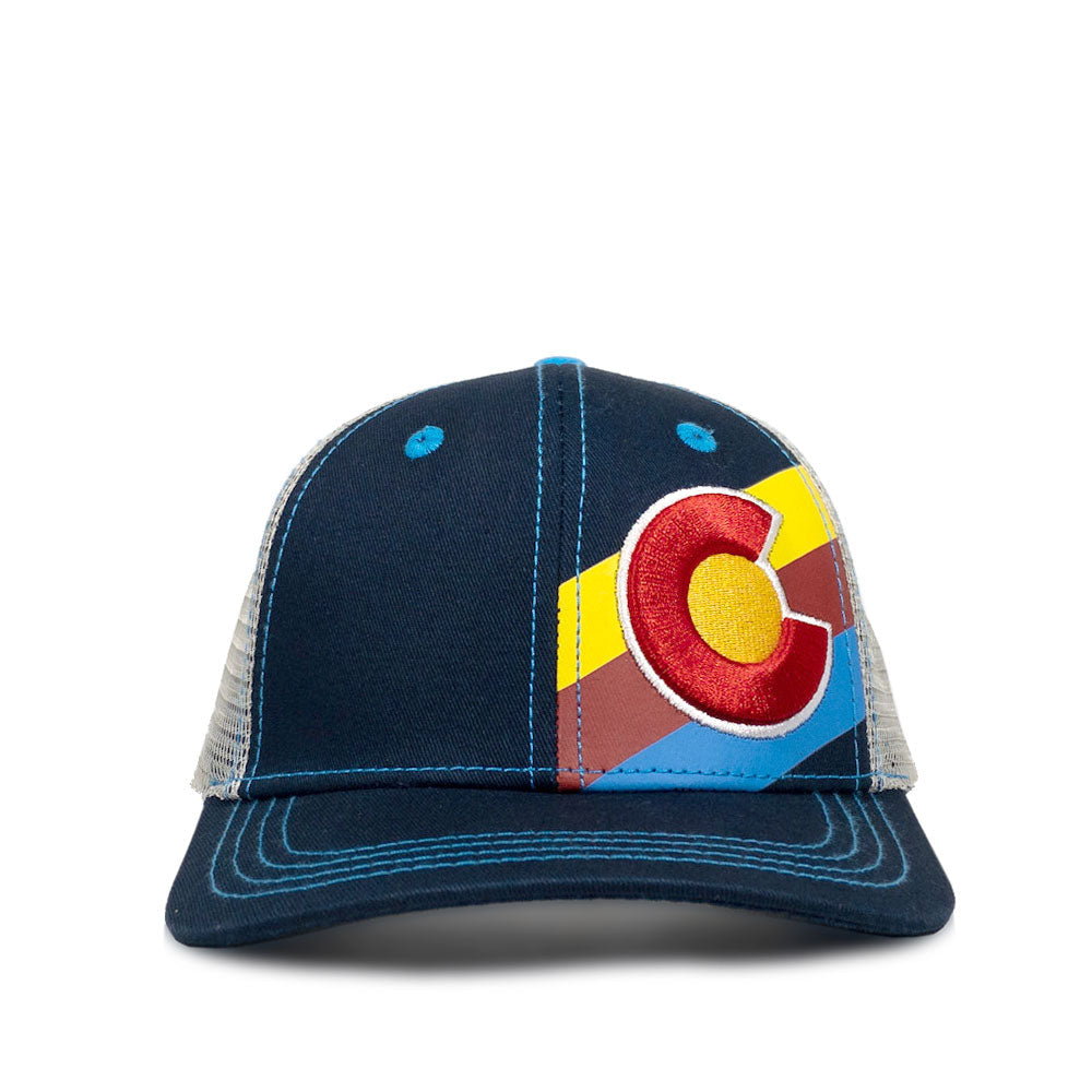 Kids’ Classic Incline Navy Colorado Hat