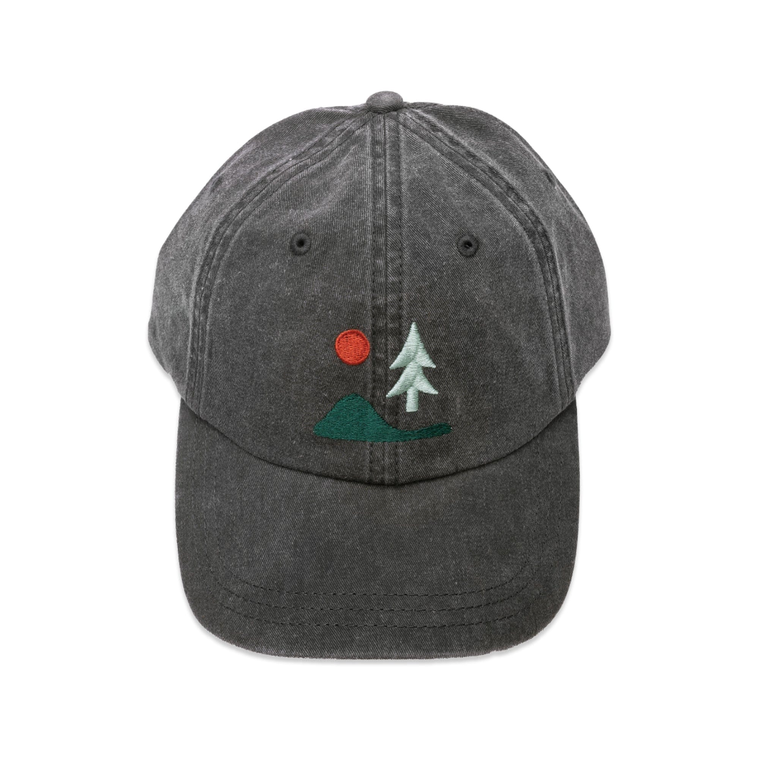 Lone Pine Dad Hat - Faded Black