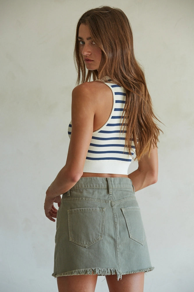 Through The Motions Brami - Navy/Ivory