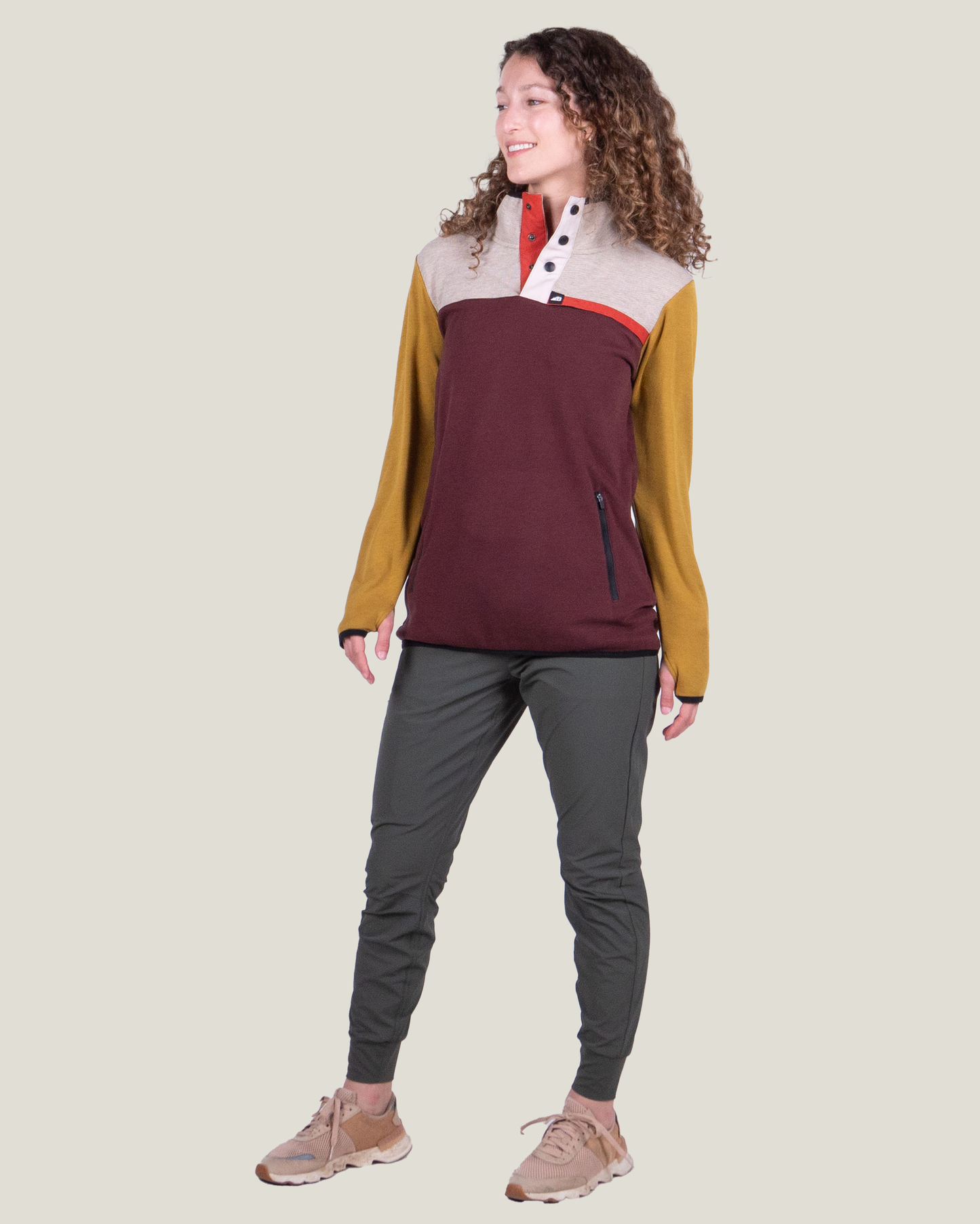 Women's Powell Fleece Pullover Elastic Waist