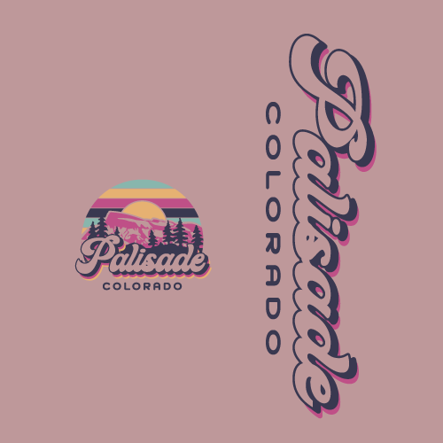 Palisade Grand Mesa Sunset Zip Up Hoodie - Mauve