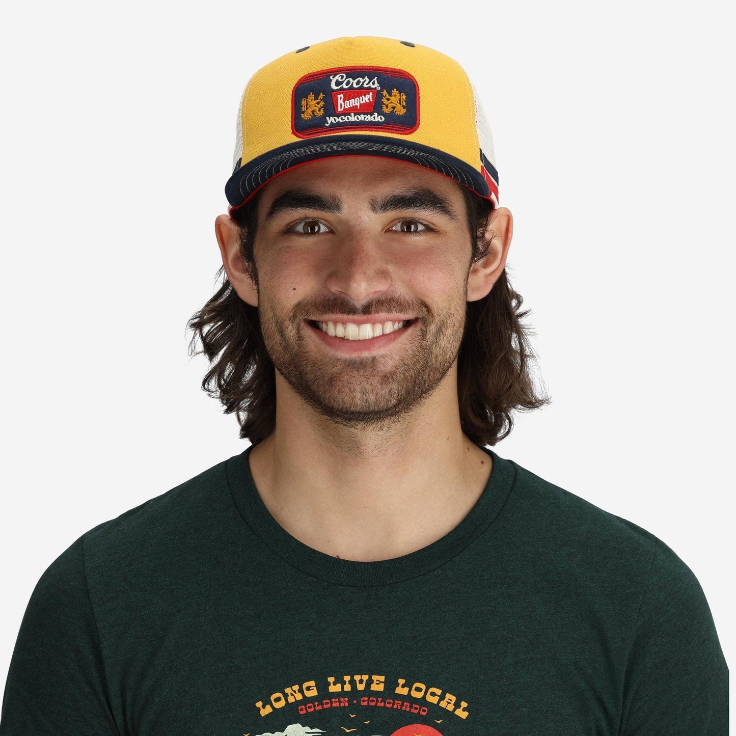 Coors Banquet x YoColorado Gold Retro Ranger Trucker Hat