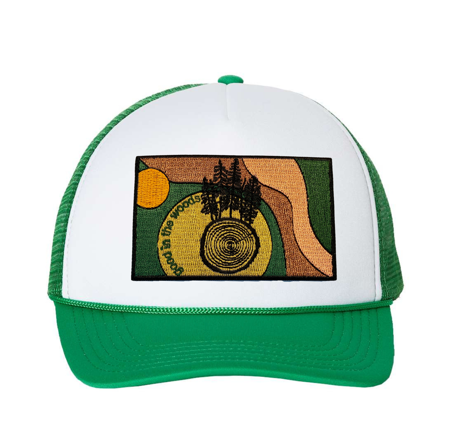 Good in the Woods Kelly Green Trucker Hat