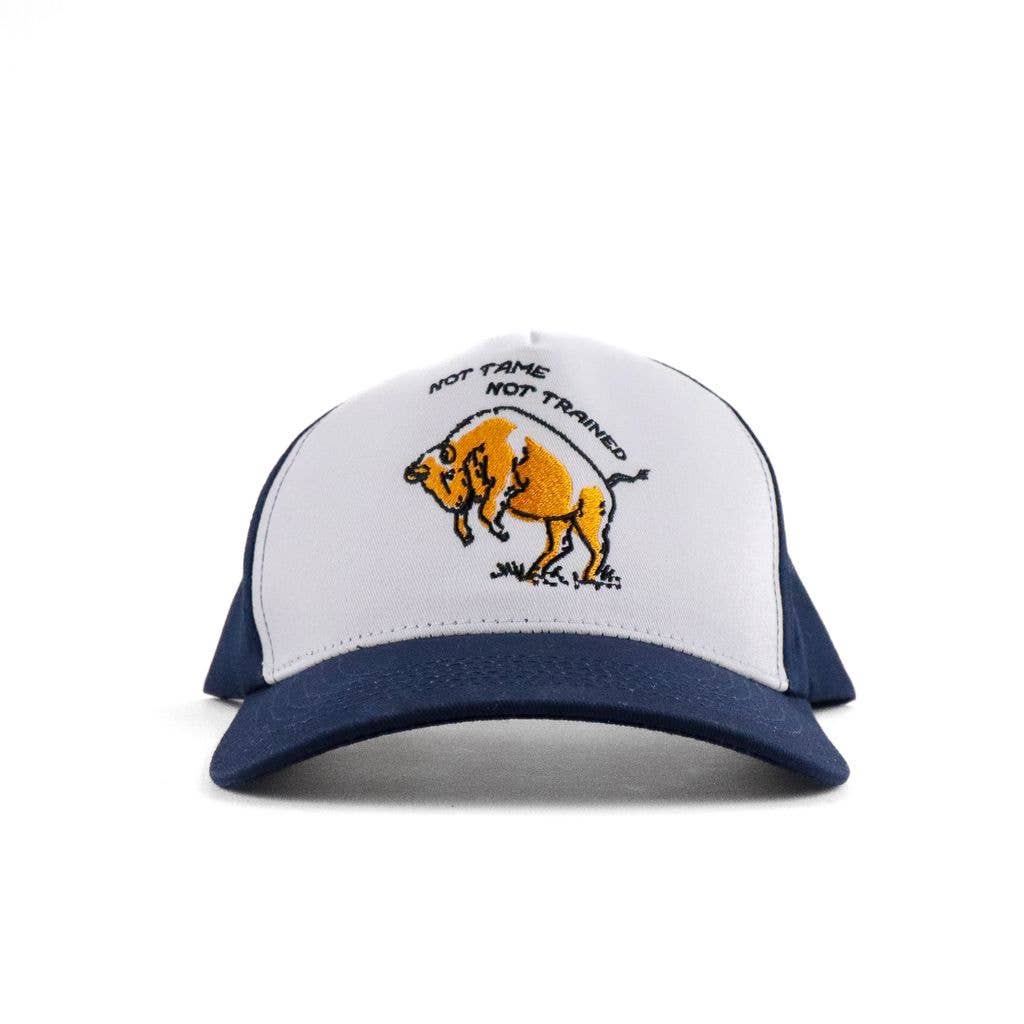 Not Tame Bison Trucker - Navy/White