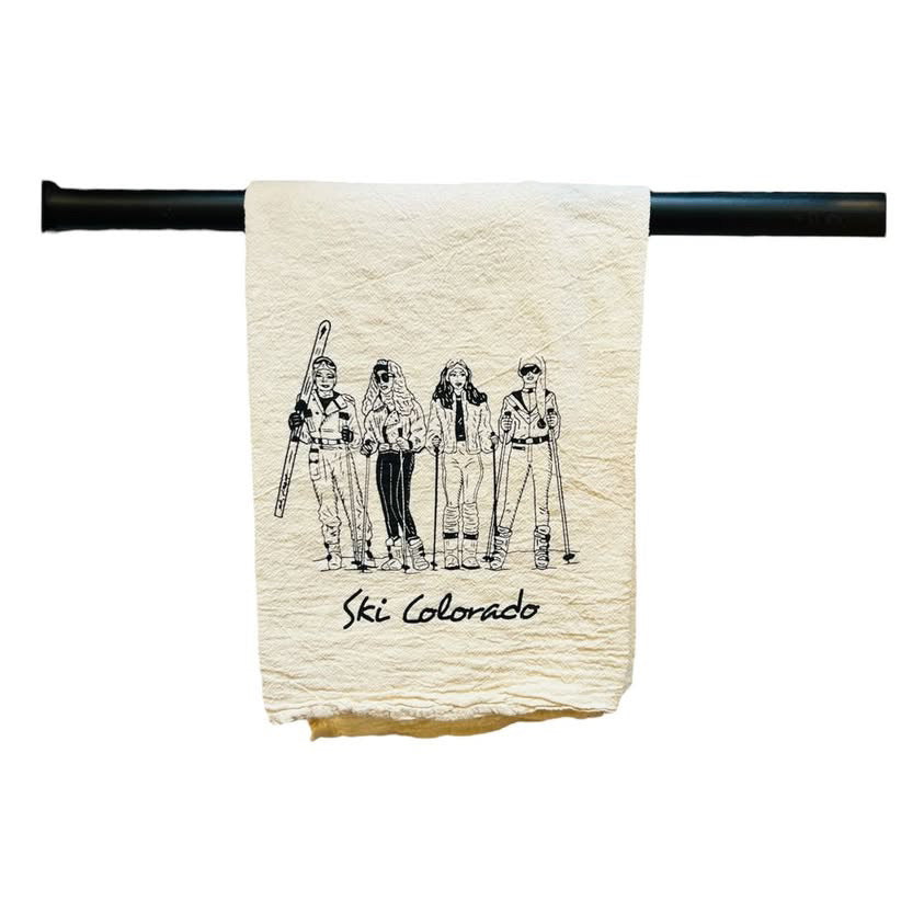 Ski Lady Gang Tea Towel
