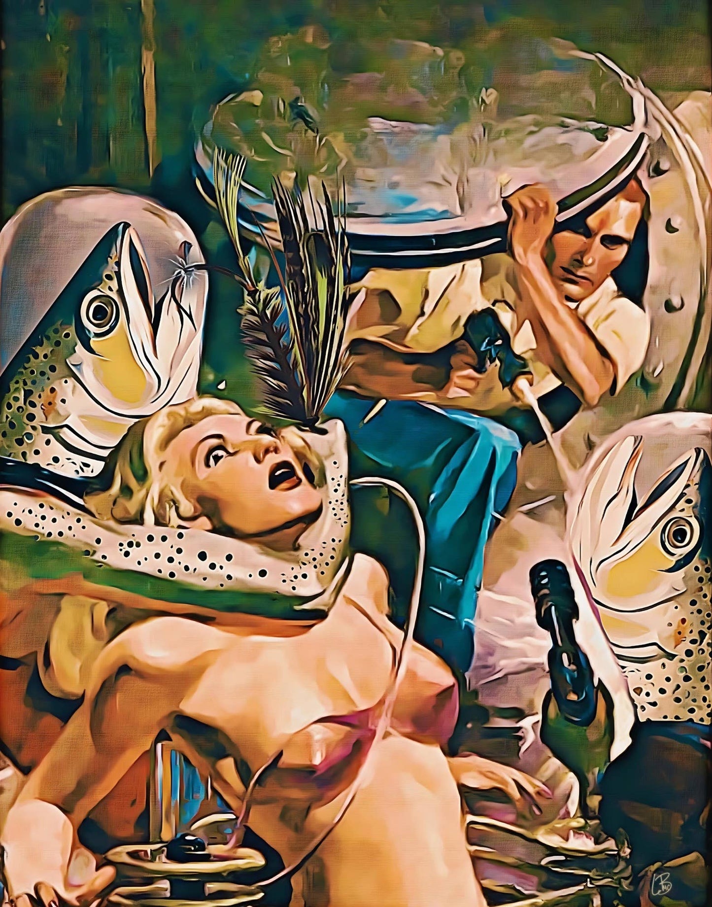 Deep Space Fishing Print