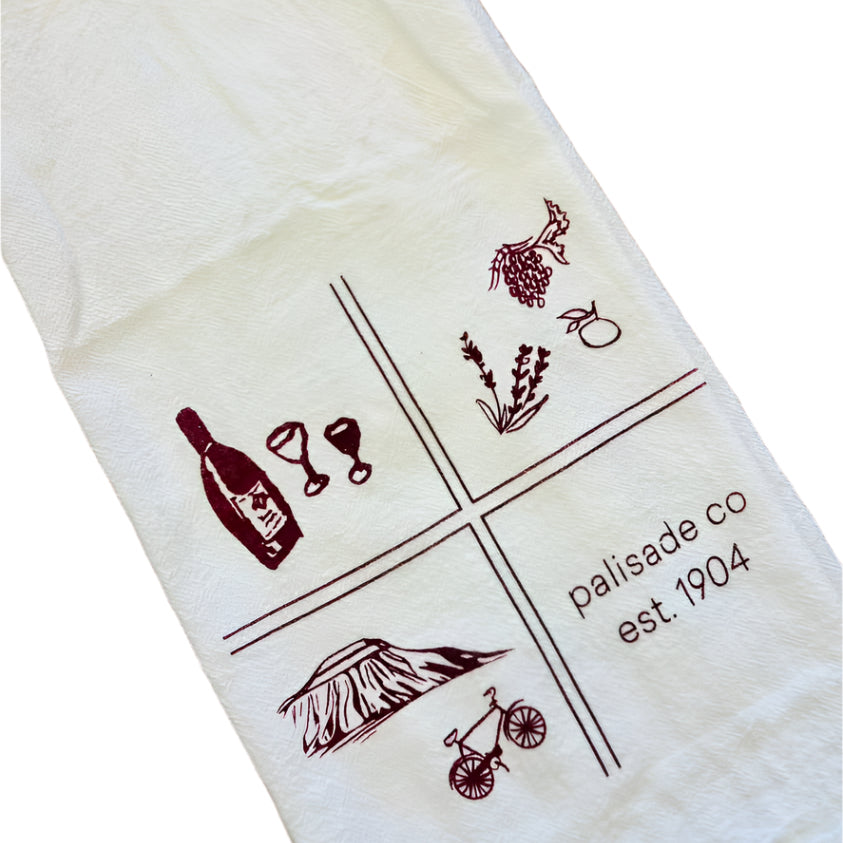 Palisade CO Icons Flour Sack Tea Towel