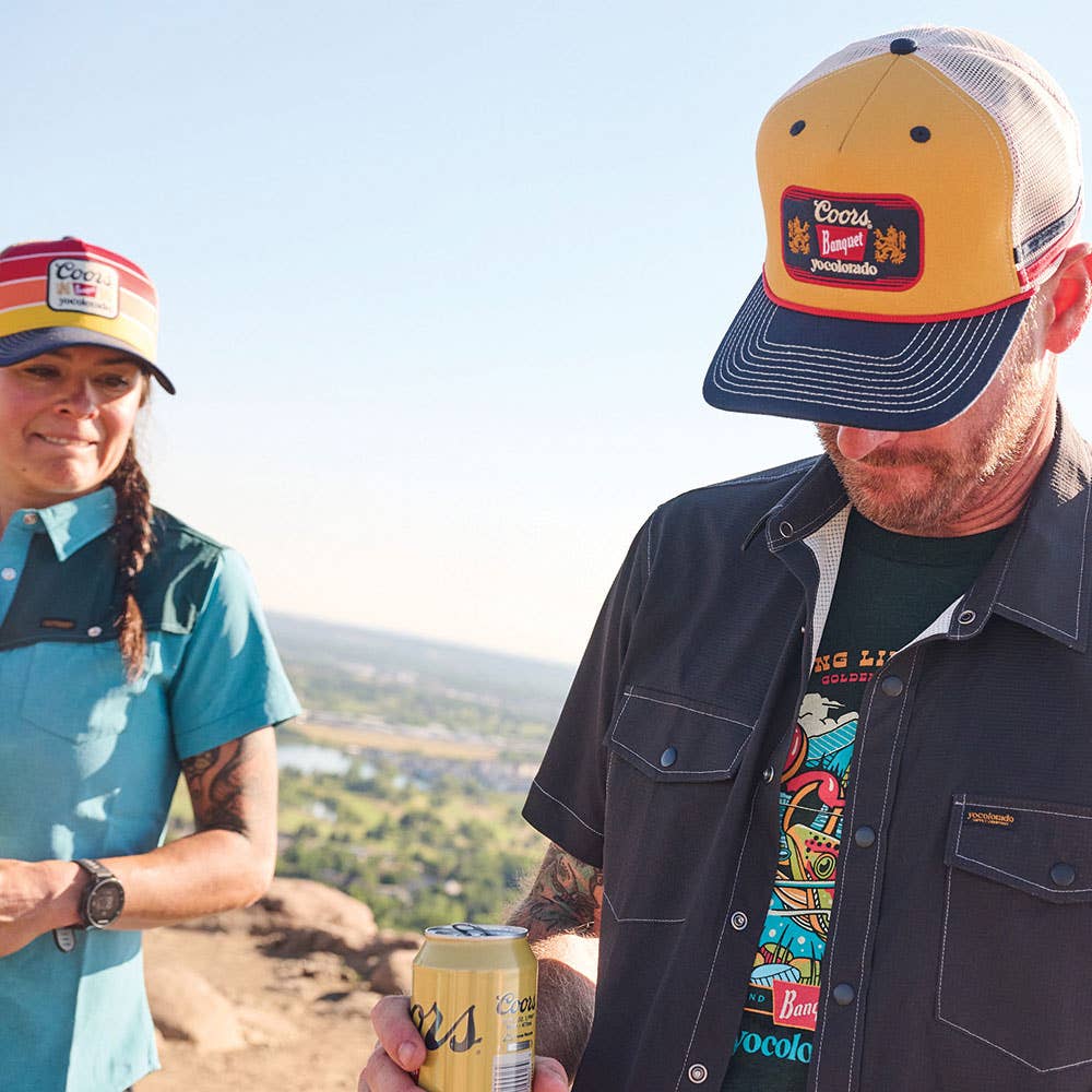 Coors Banquet x YoColorado Gold Retro Ranger Trucker Hat