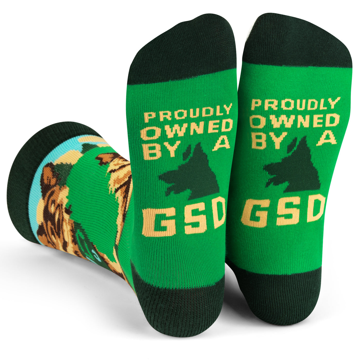 Proudly Owned by a GSD Socks