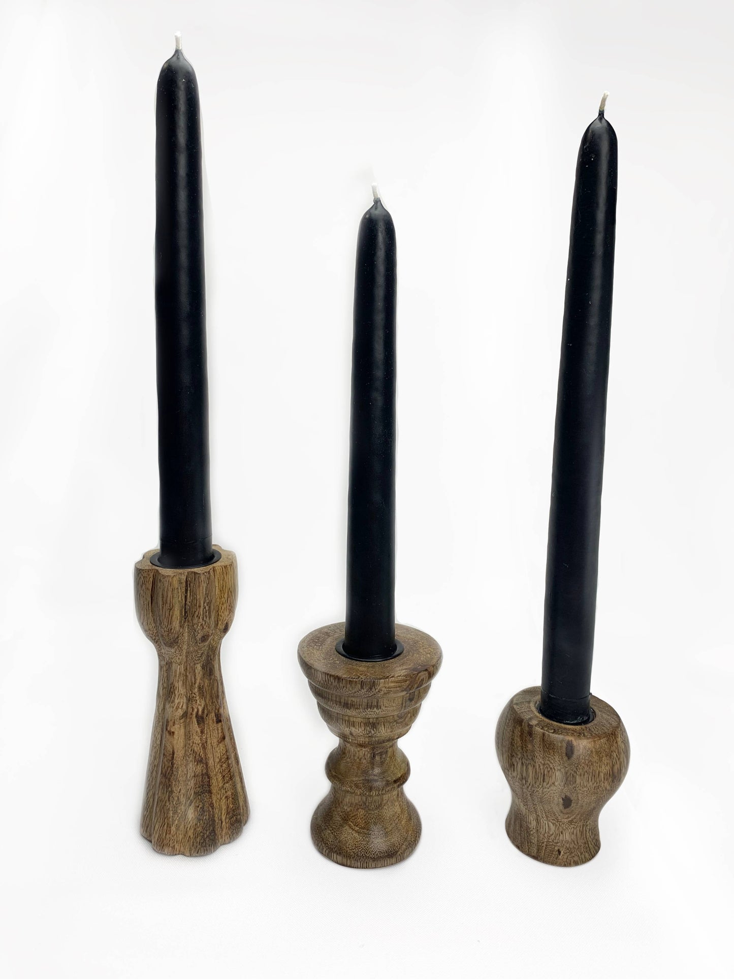 Dual Skinny & Standard Taper Candle Holders. Set of 3
