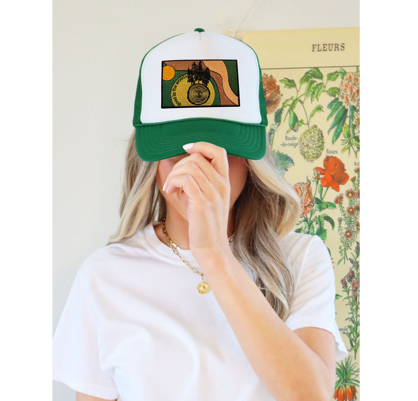 Good in the Woods Kelly Green Trucker Hat