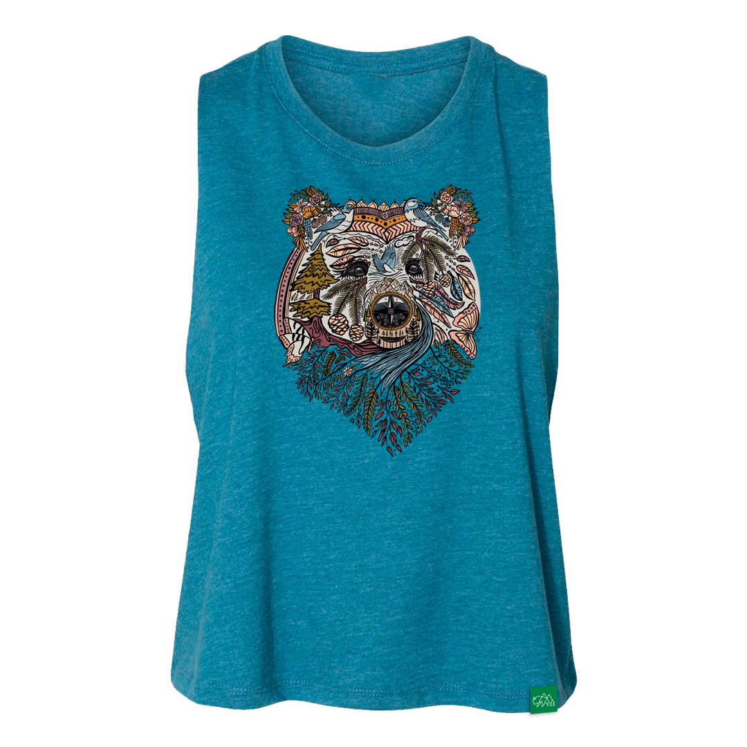 Bohemian Bear Women’s Cropped Tank