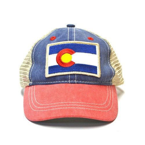 Kids’ Vintage Colorado Flag Patch Hat