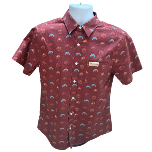 Maroon Mount Garfield Desert Dusk Button Up
