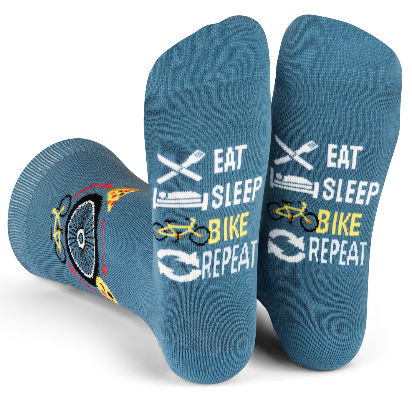 Eat, Sleep, Bike, Repeat Socks