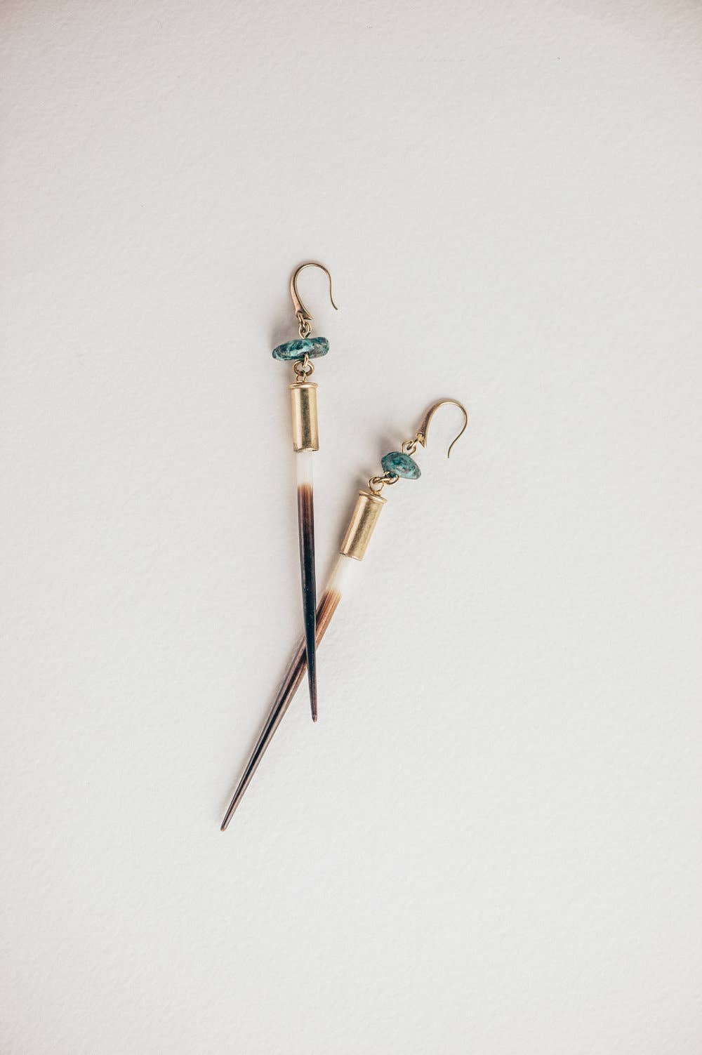 Yellowstone Beth Dutton Quill Earrings - Turquoise Hook