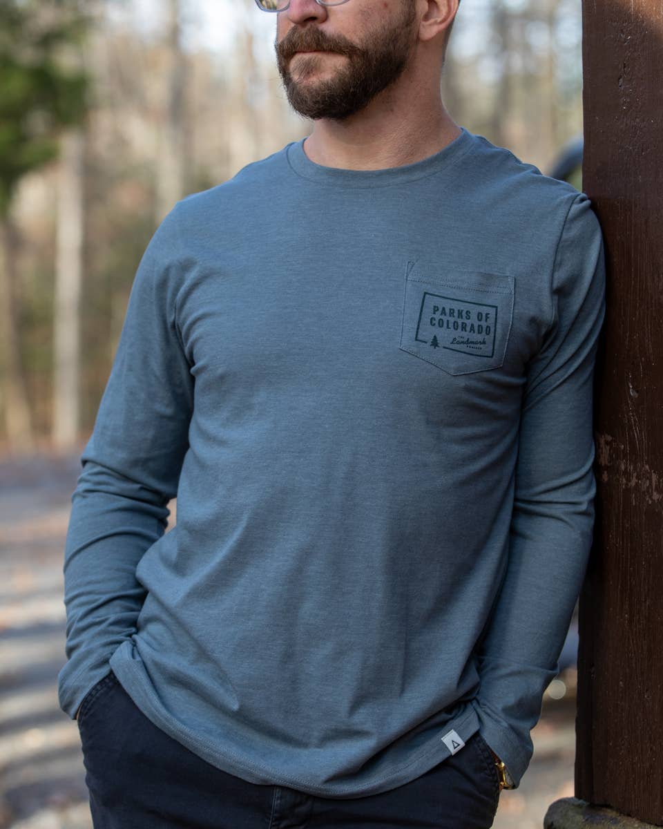 Explore Colorado Long Sleeve Pocket T-Shirt