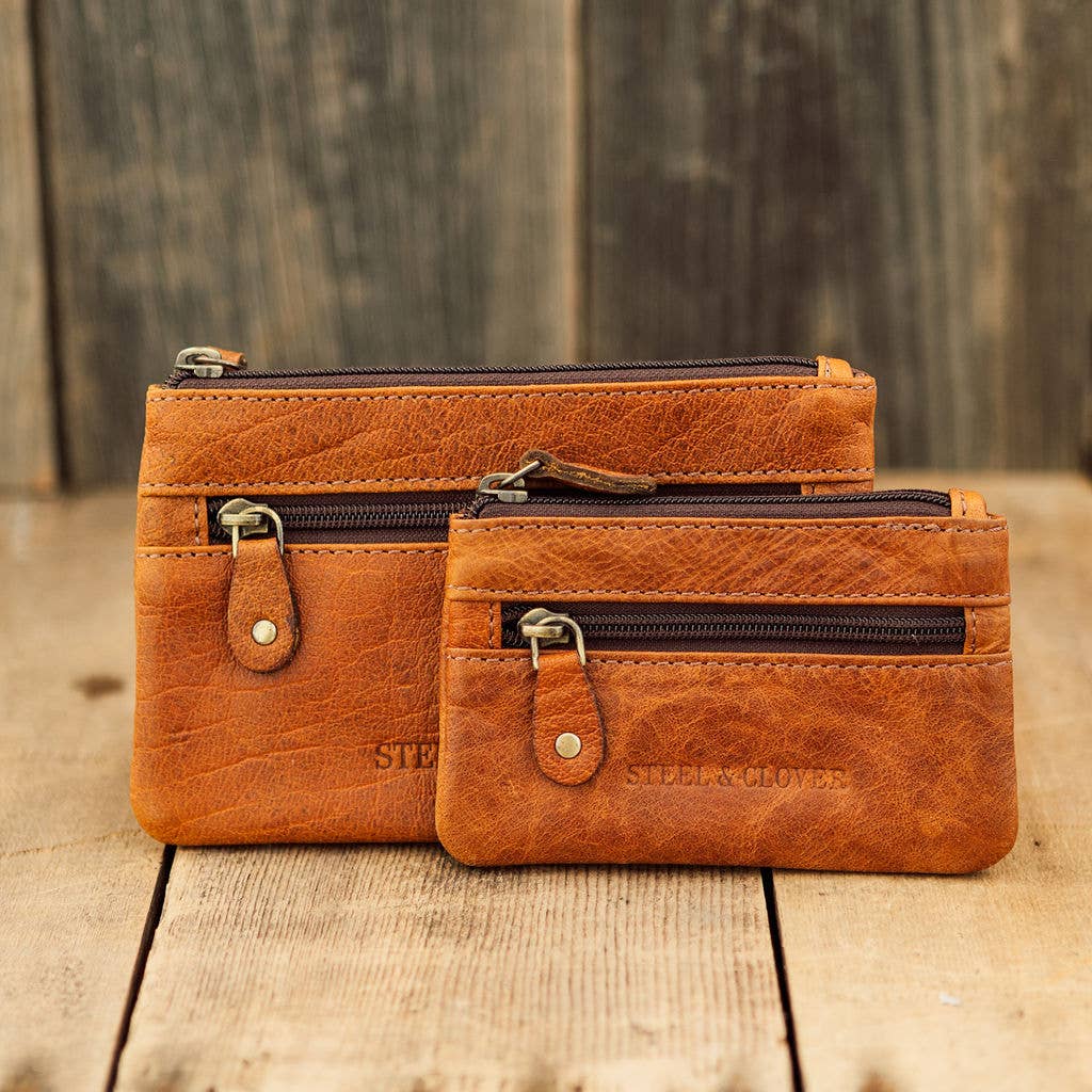 Tangent Leather Coin Pouch