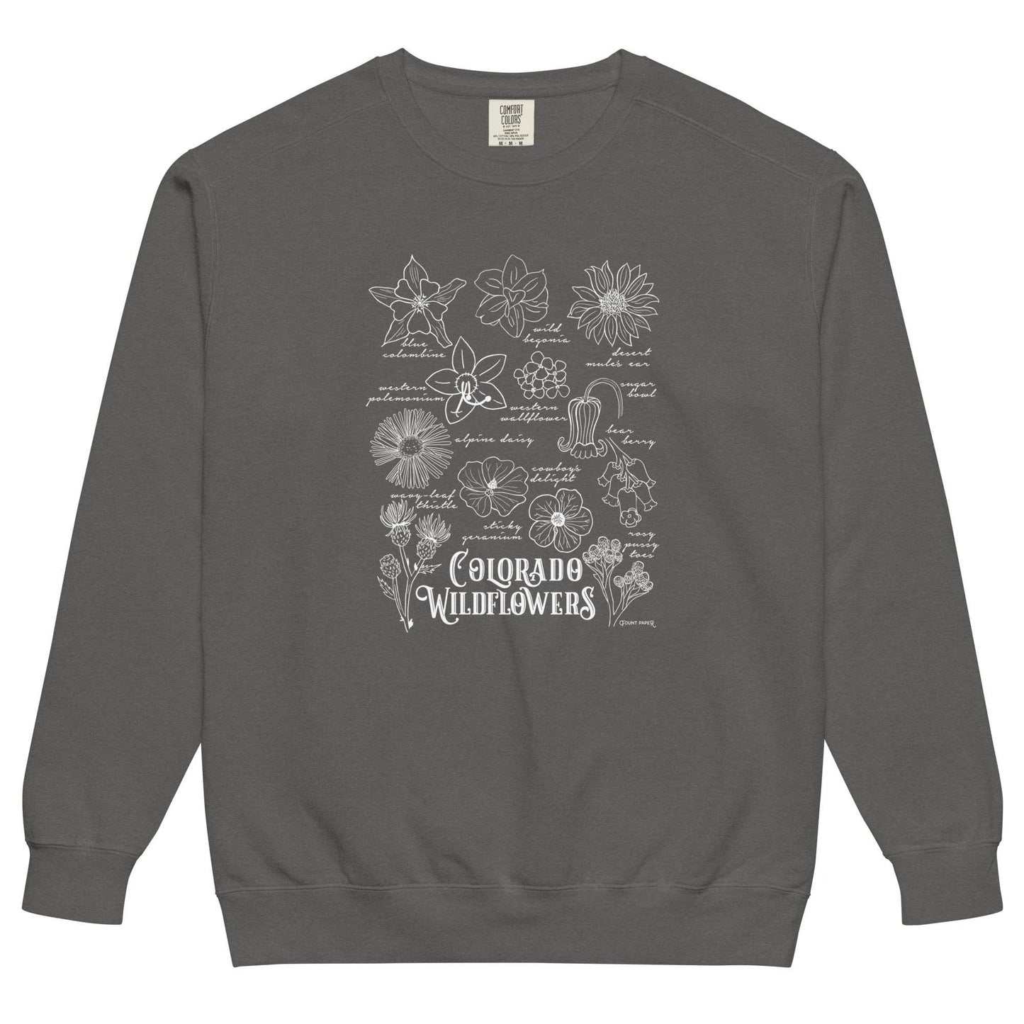 Colorado Wildflowers Comfort Colors Sweatshirt