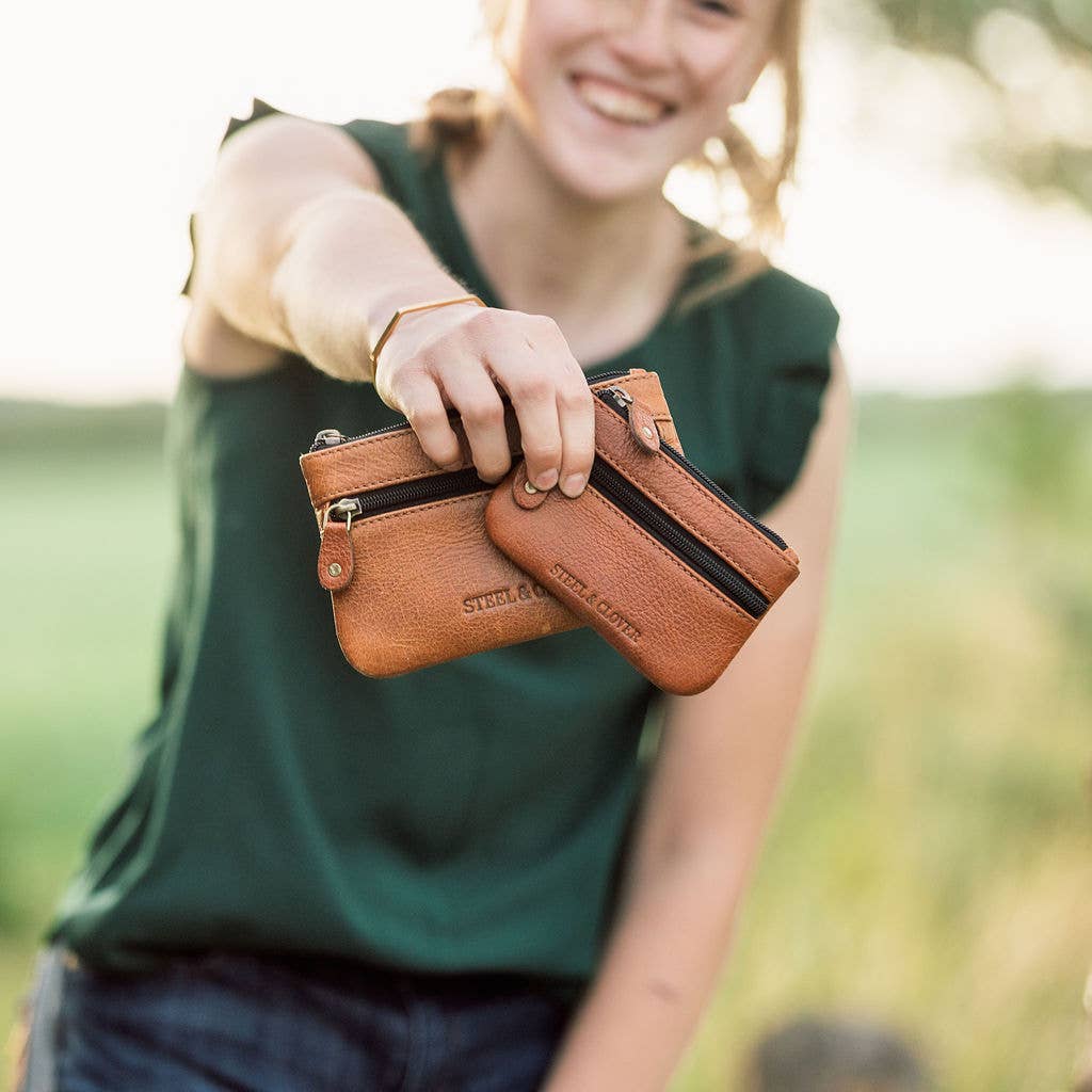 Tangent Leather Coin Pouch