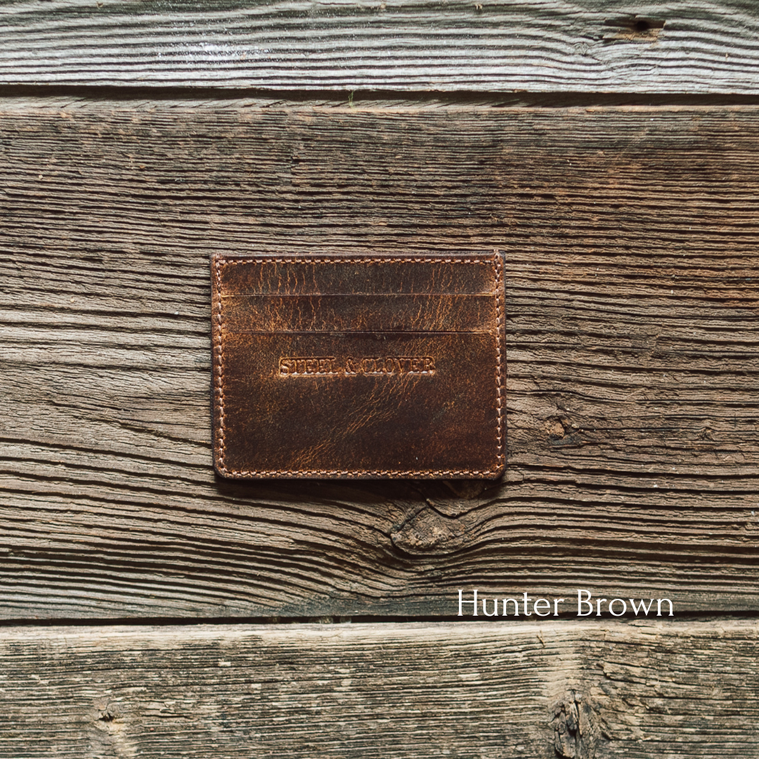 Flying Shot Leather Card Wallet