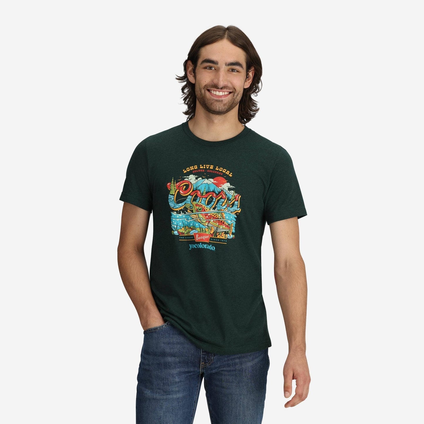 Coors Banquet x YoColorado Fly Fishing T Shirt