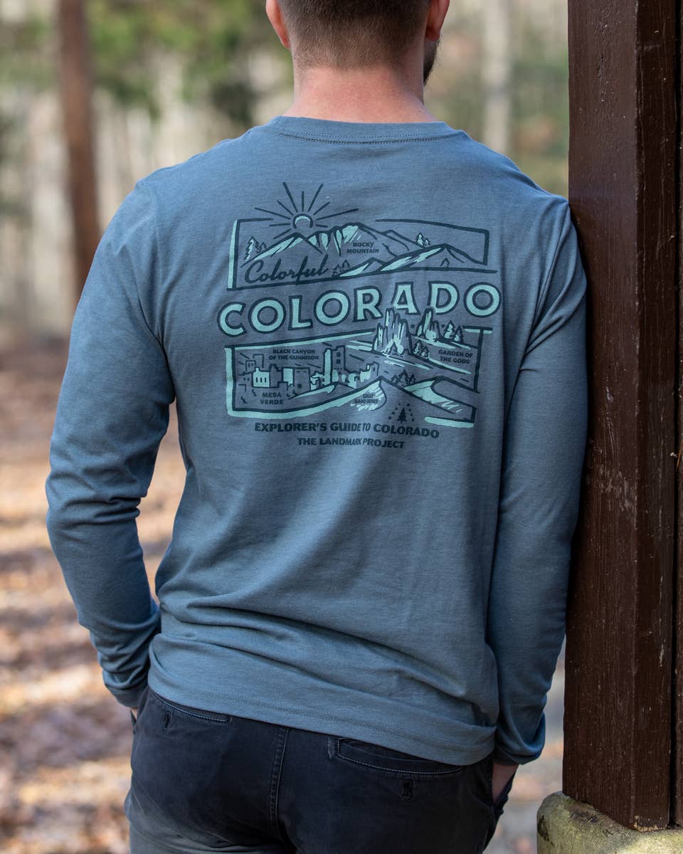 Explore Colorado Long Sleeve Pocket T-Shirt