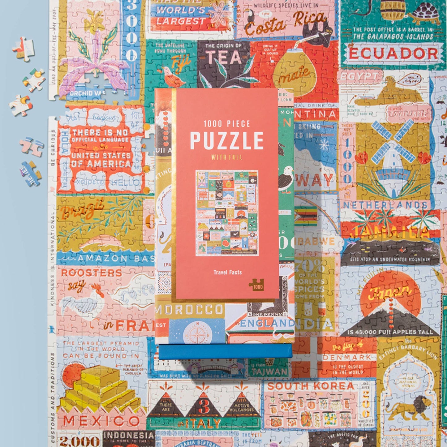 1000 Piece Travel Facts Puzzle