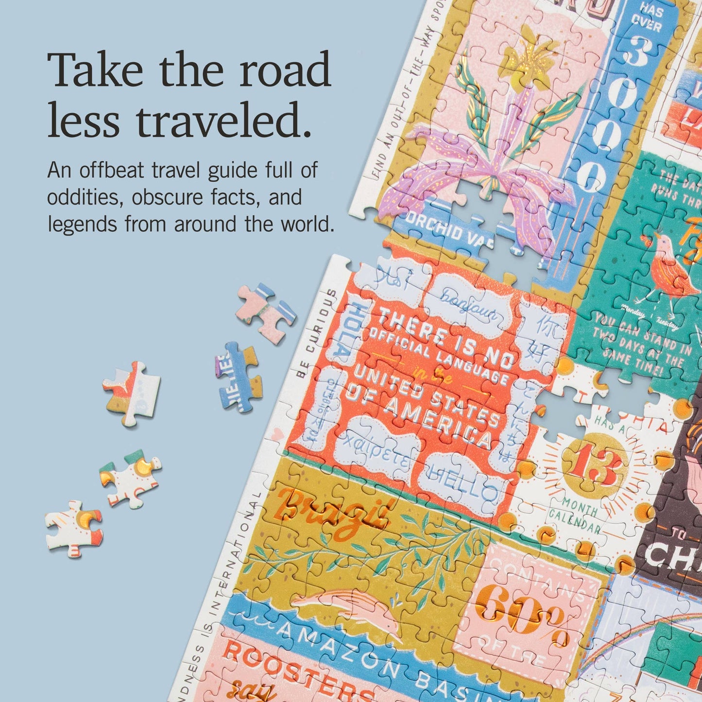 1000 Piece Travel Facts Puzzle