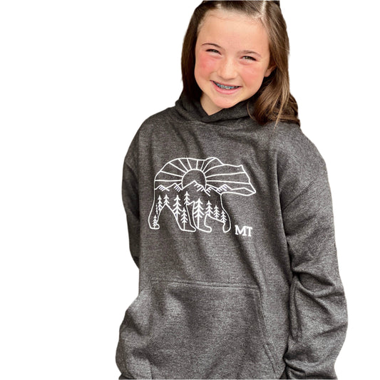 Sunrise Bear Kids Hoodie