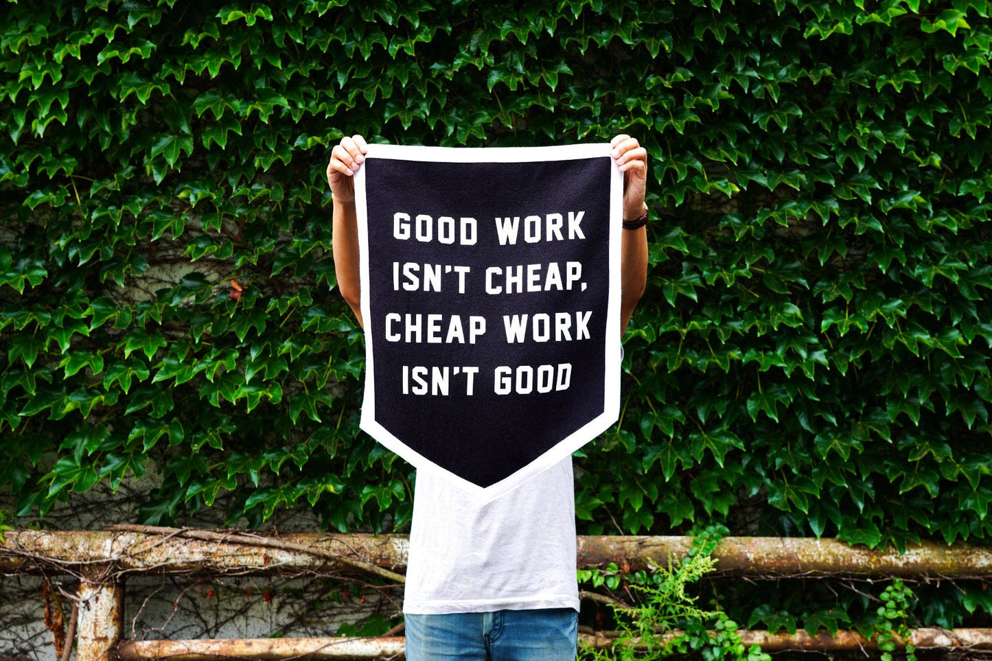 Good Work Isn’t Cheap Camp Flag