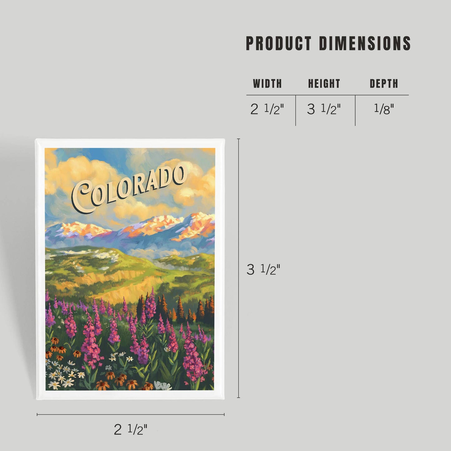 Colorado, Oil Painting. Magnet