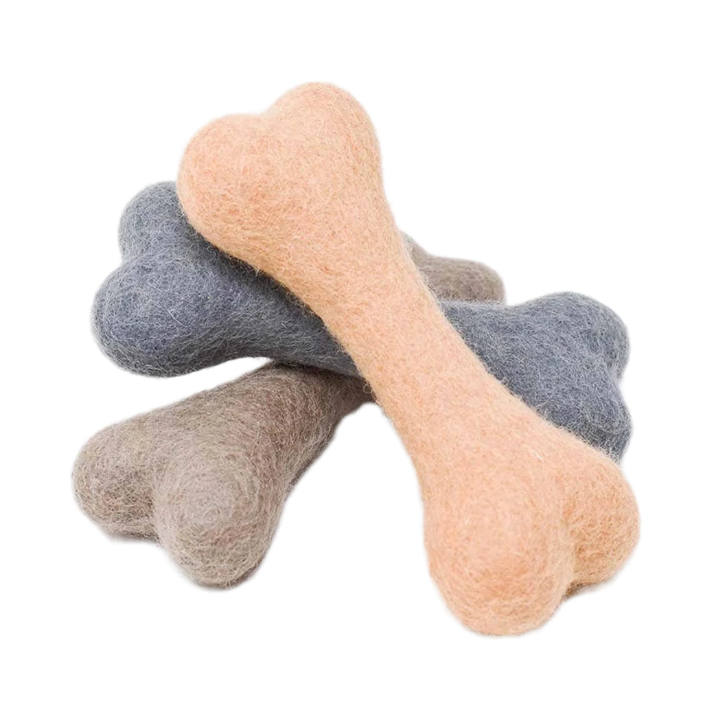 Wool Bone Dog Toy
