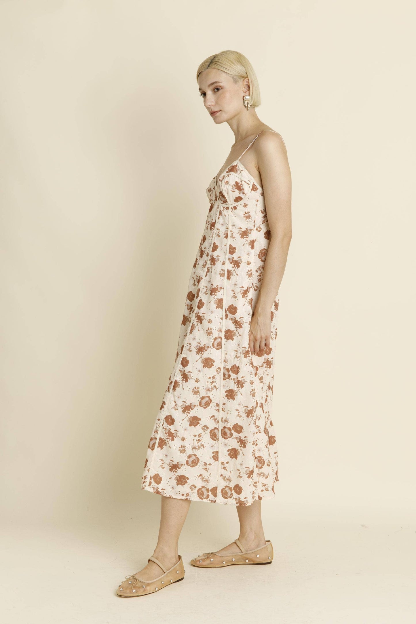 Embroidered Floral Dress