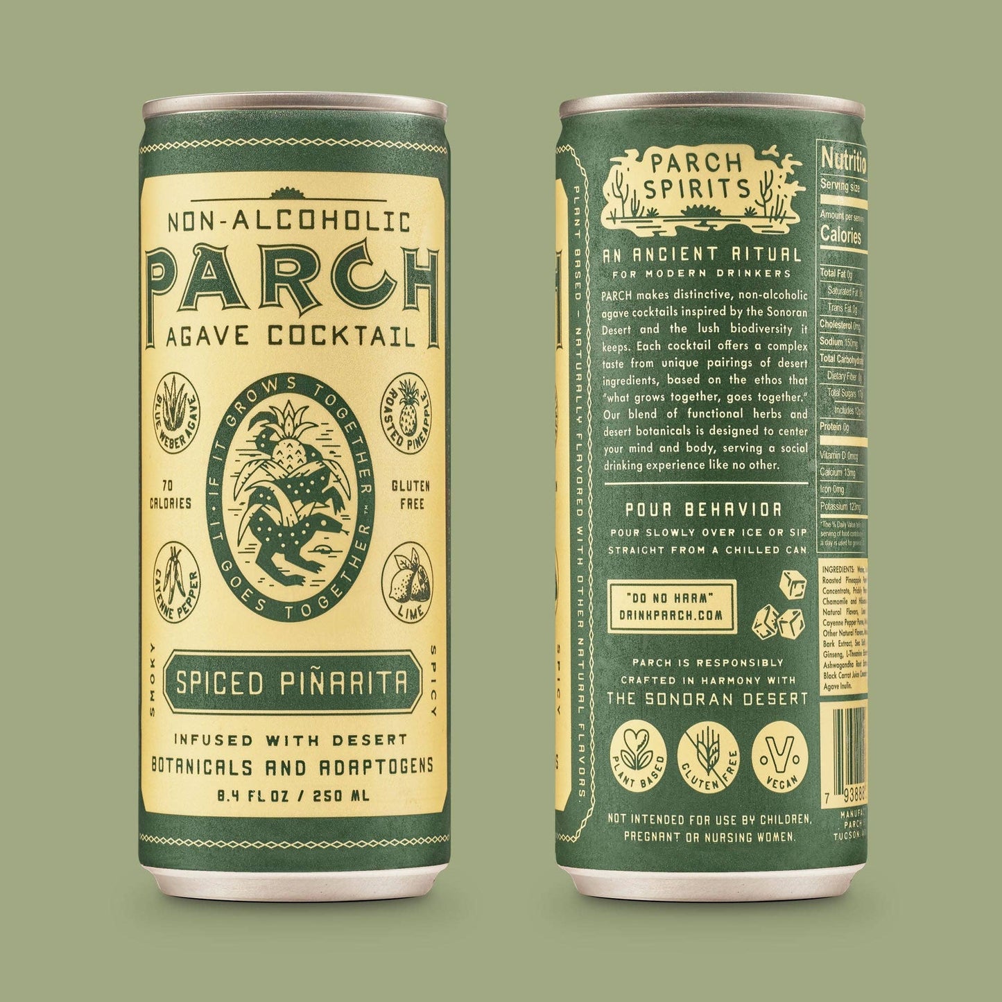 PARCH Spiced Piñarita Agave Mocktail - 4 pack