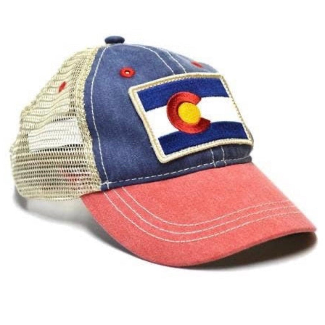 YoColorado Kids’ Vintage Colorado Flag Patch Hat