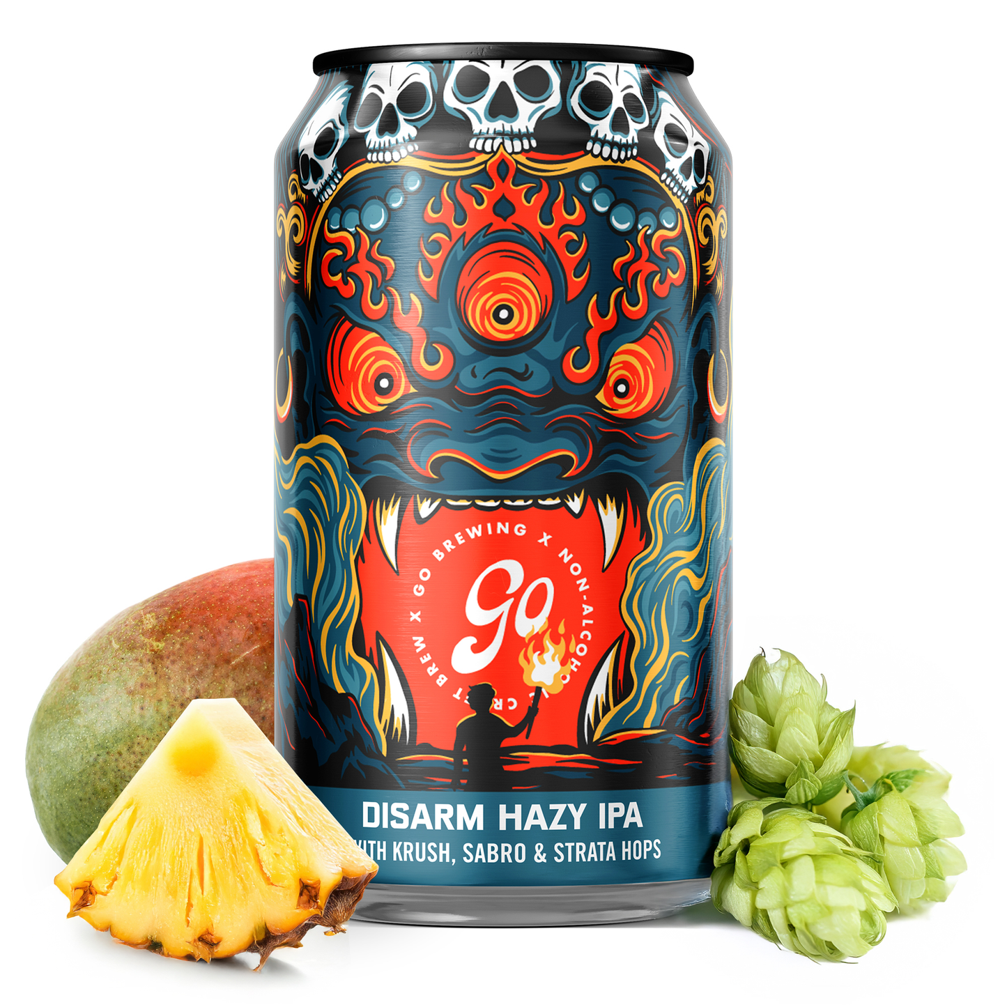 Go Brewing Disarm Hazy IPA (Non-Alcoholic Beer)