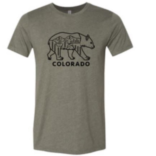 Colorado Bear Unisex T-Shirt - Military Green