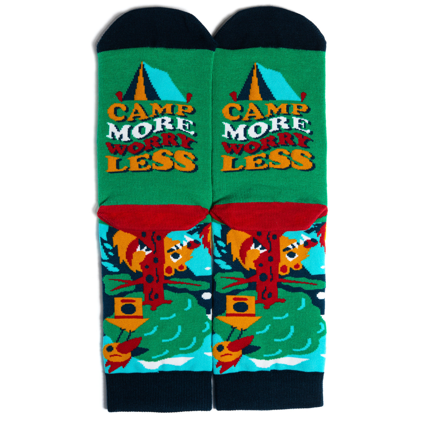 Camp More, Worry Less Socks