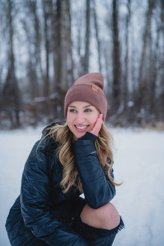 Three Tree Fold-over Beanie