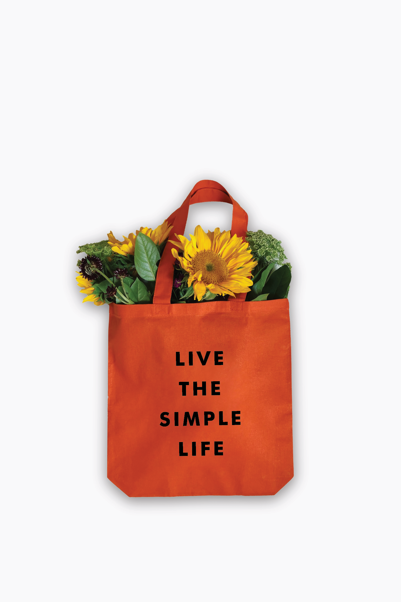 Live the Simple Life Eco Friendly Canvas Tote Bag
