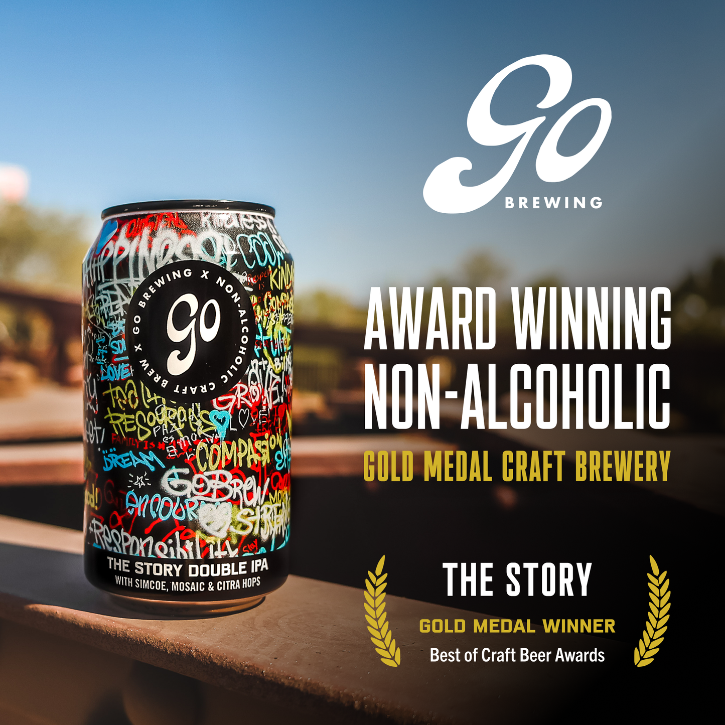 Go Brewing The Story - Double IPA (Non-Alcoholic Beer)