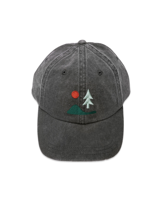 Lone Pine Dad Hat - Faded Black